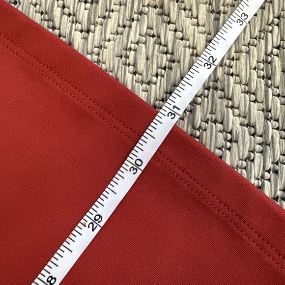 Girlfriend Collective Paloma Racerback Dress Small Rust Built In Shorts Athletic - Picture 9 of 9